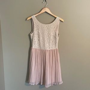 Jack Brand Lace and Crepe Mini Dress